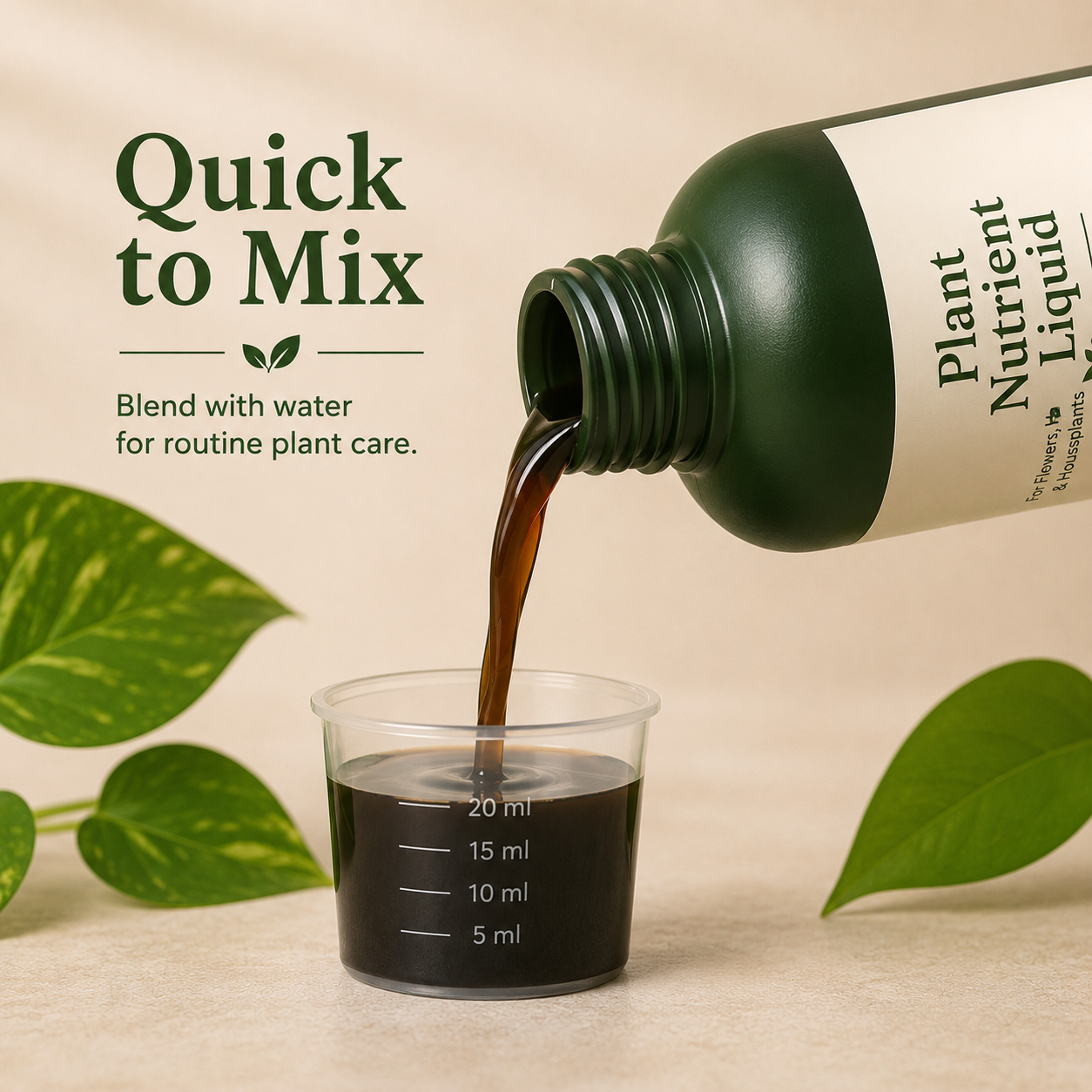Plant Nutrient Liquid for Flowers, Herbs & Houseplants