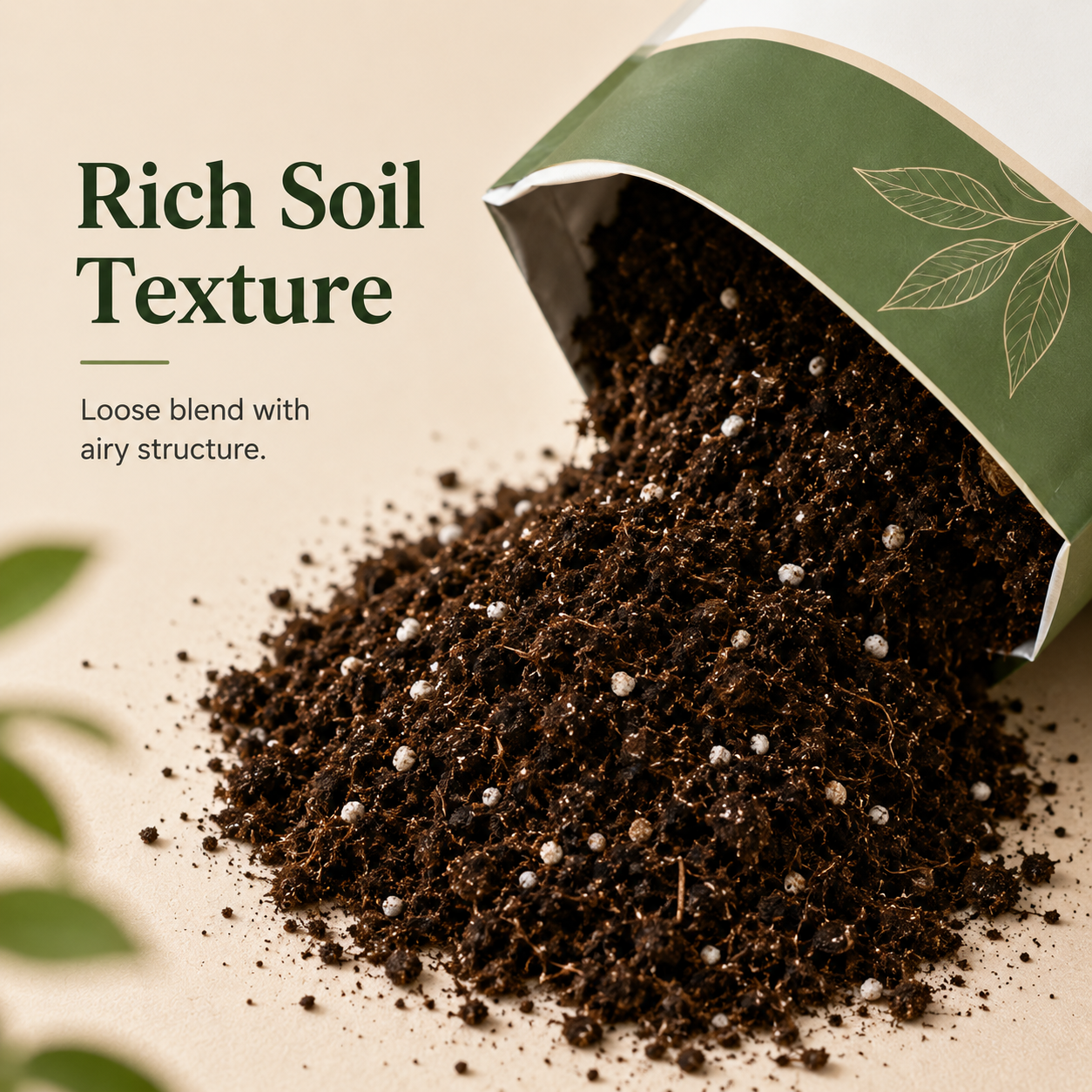 Garden Nutrient Soil for Flowers, Herbs & Houseplants