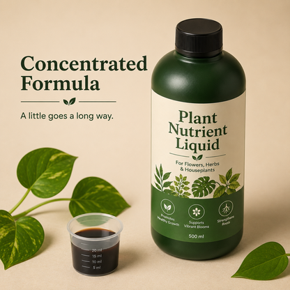 Plant Nutrient Liquid for Flowers, Herbs & Houseplants